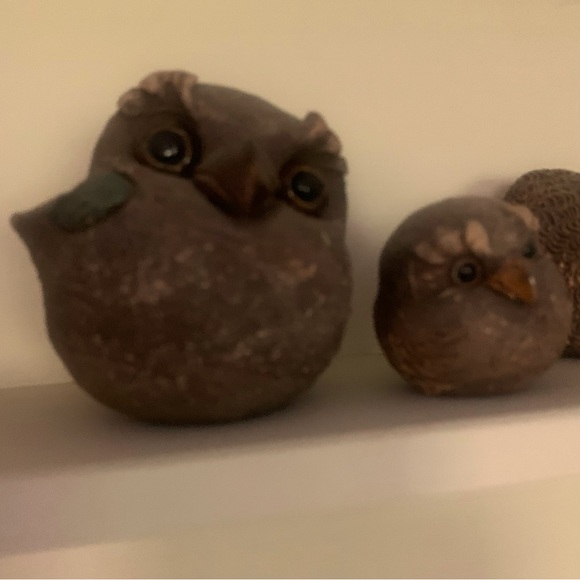 Miniature Hannes Keramiska Faglar Owl Set - Picture 12 of 15